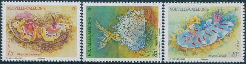 New Caledonia 2012 SG1554-1556 Nudibranches set MNH