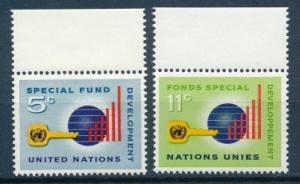 UN 1965  Scott 137 & 138 MNH - Development Special Fund