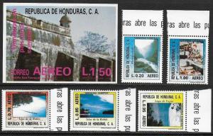 Honduras 1986 Tourism Set #C747-51, C752 VF-NH
