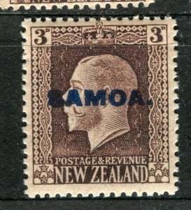 SAMOA; 1916-19 early NZ GV issue Mint hinged Shade of 3d. value