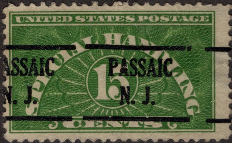 Scott QE2 - Special Delivery Stamp - Precancel - MDG