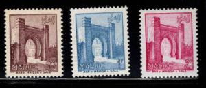 French Morocco Scott 311-313 MH* good start to great set 1955