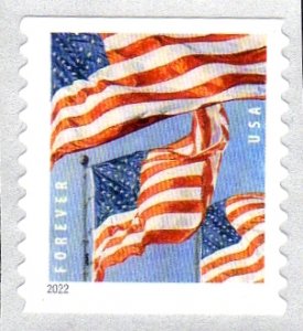 5655 Flags from coil of 3000 priced per stamp