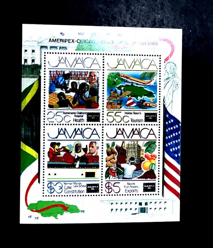 Jamaica: 1986, Ameripex, International Stamp Exhibition, Chicago, MNH M/Sheet