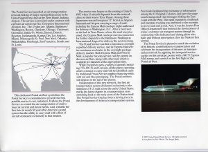 Air Transportation Network Inaugural Flight 6/08/87 LA to DC