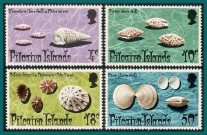 Pitcairn Islands 1974 Shells, MNH  #137-140,SG147-SG150