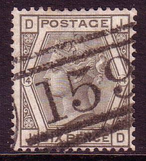 GREAT BRITAIN 62 Used '75 6d grey pl.14 JD $65.00