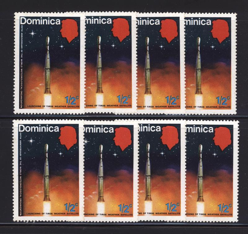 Dominica 1973 Sc354 Launching Of The Tiros Weather Satellite MNH OG Lot F-VF