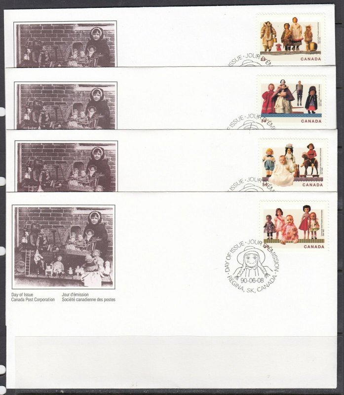 Canada Scott 1274-7 FDC - Cultural Treasures, Dolls