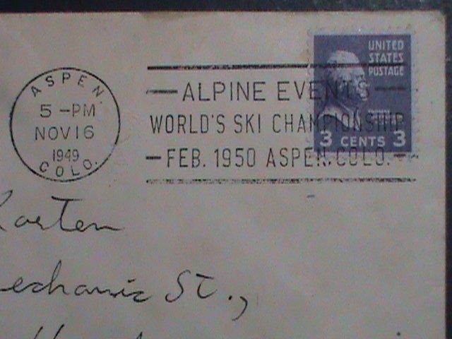 ​UNITED STATES-1938 SC# 807- 85 YEARS OLD-THOMAS JEFFERSON COVER-FANCY CANCEL