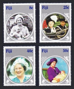 Fiji Life and Times of Queen Mother 4v 1985 MH SG#701-704