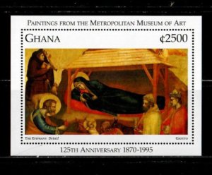 Ghana 1996 - Metropolitan Art Museum - Souvenir Stamp Sheet - Scott #1857 - MNH