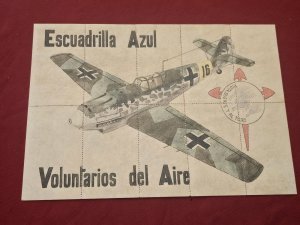 LUFTWAFFE PLANE WWII WW2 GERMAN SPANISH BLUE DIV poster War Rations Coupon stamp