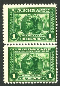 U.S. #397 MINT PAIR OG NH