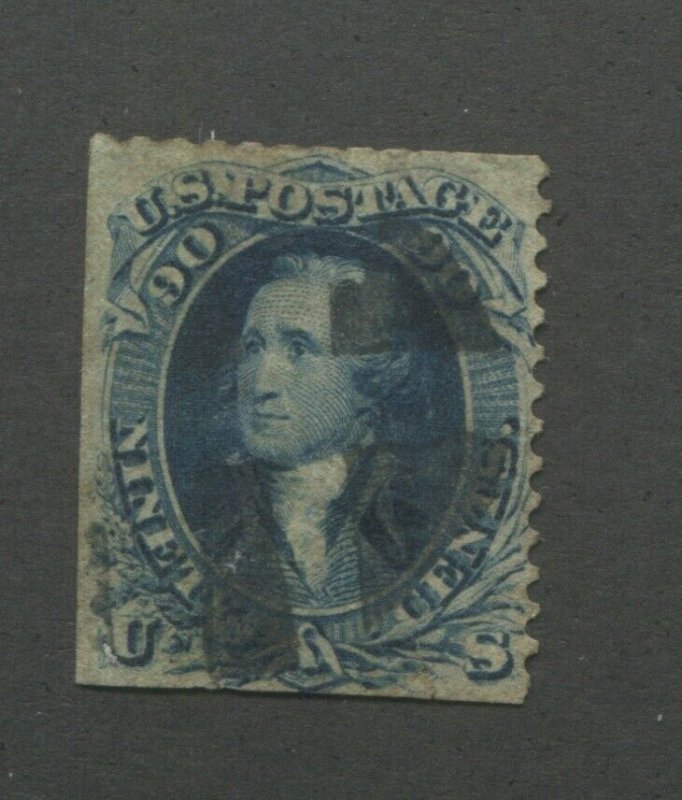 United States Postage Stamp #72 USED Average 90¢ Washington