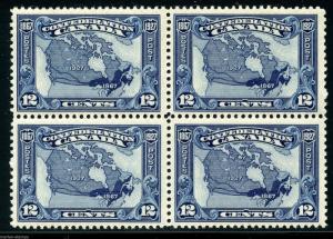 CANADA SCOTT#145  SG#270   BLOCK OF FOUR MINT NH