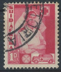 South Africa 1941 - 1d War Effort (Large) - Afrikaans - SG89 used