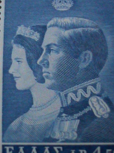 GREECE-1964-SC#805-ROYAL WEDDING-KING CONSTANTINE II -MNH--LAST ONE-60 YEARS OLD