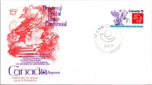 Canada, Worldwide First Day Cover, U.P.U. Universal Postal Union