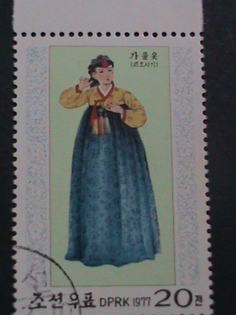 ​KOREA STAMP-1977-SC#1558-61 KOREAN NATIONAL COSTUMES DRESSING  CTO STAMPS VF