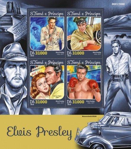 Elvis Presley Cinema Music Hollywood Sao Tome and Principe MNH stamp set