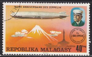 Fr Madagascar 545 CTO 1976 Count Zeppelin and LZ-127