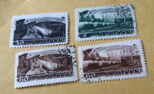 Russia USSR ☭ 1948 SC 1280-1283 USED .