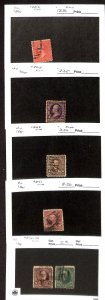 United States Postage Stamp, #252, 268, 269, 271, 272-273 Used, 1894-1895