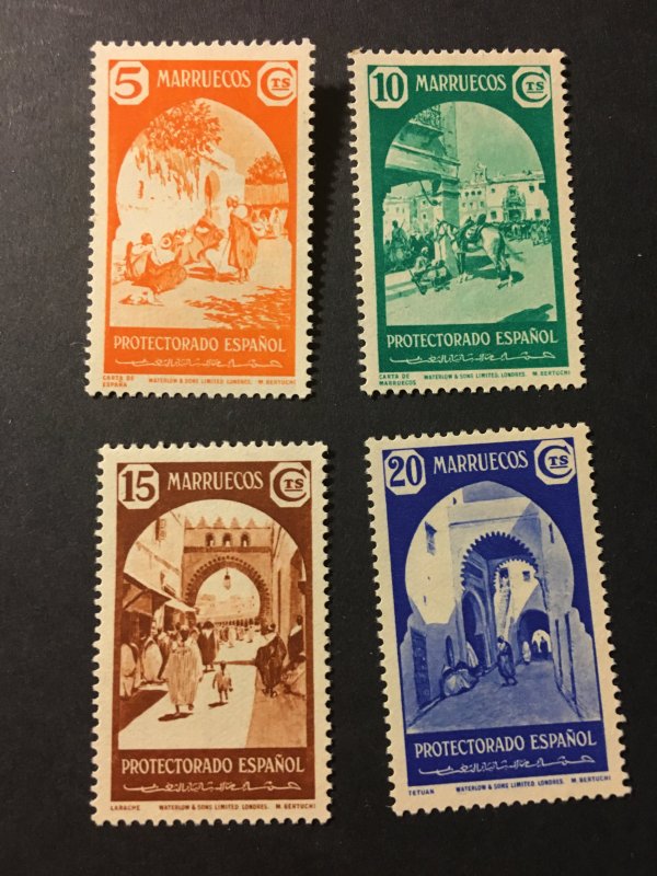 Spanish Morocco sc 194-197 MHR