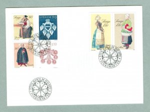 Sweden. FDC 1979 Christmas Stamps National Costumes. Engraver. M. Morck-Franzen.