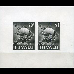 TUVALU 1981 - Scott# 165a S/S UPU Proof NH