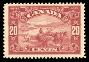 Canada #157 Cat$65, 1928 20c dark carmine, hinged