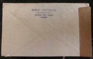 1947 Vienna Austria Censored Cover To Pittsburg PA USA