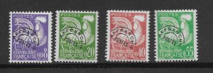 France 952-55  1960 set  4  VF  LH