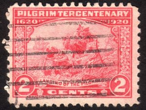 1920, US 2c, Landing of the Pilgrims, Used, Sc 549