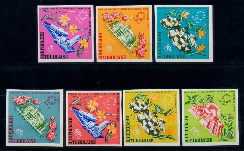 [66940] Togo 1967 Flora Flowers Blumen Expo Imperf.  MNH