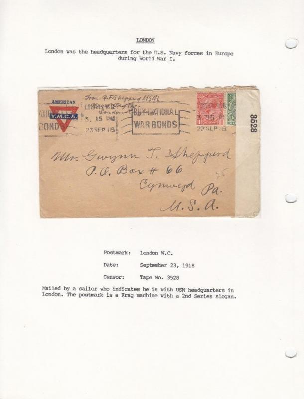 1918, London, England, Censored, See Remark (N1207)