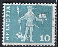 Switzerland 1960: Sc. # 383; Used Single Stamp
