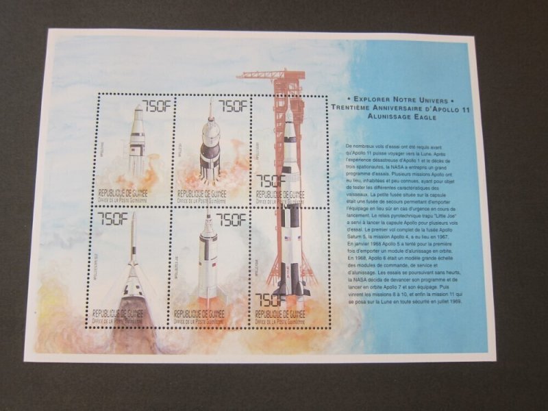 Guinea 1999 Sc 1615-16 space set MNH