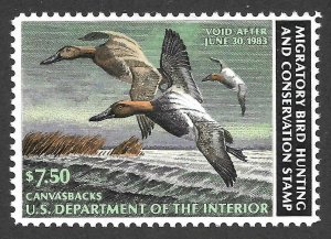 Doyle's_Stamps:  Exquisite NH 1982 Federal Duck Stamp Scott #RW49**