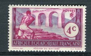 FRENCH COLONIES; EQUATORIAL Africa 1937 early MINT MNH unmounted 4c. value