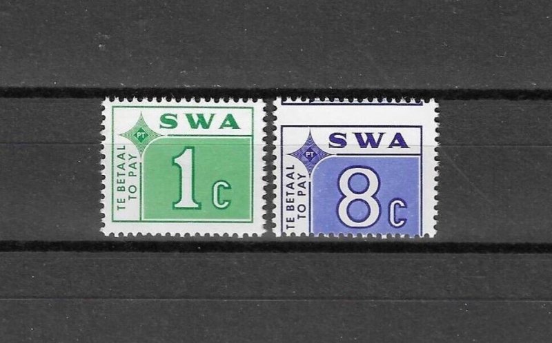 SOUTH WEST AFRICA 1972 SG D63/4 MNH