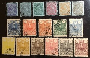 Iran Scott# 428-444 Used Avg to XF Group of 17 Cat. $54.30