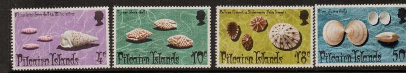 PITCAIRN ISLANDS SG147/50 1974 SHELLS MNH