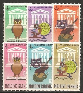 Maldives Islands SC 195-200 Mint, Never Hinged