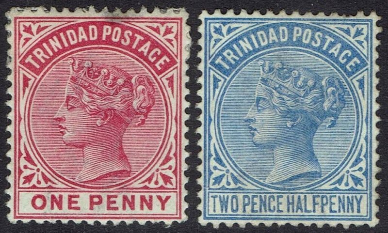 TRINIDAD 1883 QV 1D AND 2½D