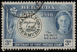 Bermuda 136 - Used - 3p The Perot Stamp (1949)