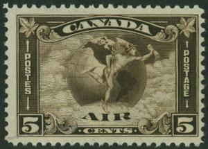 Canada Airmail Scott C2 MNH 5 Cents Mercury and Globe 50671