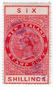 (I.B) New Zealand Revenue : Stamp Duty 6/-