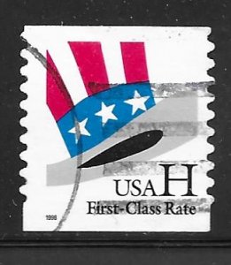 USA 3265: (33c) Uncle Sam's Hat, used, VF